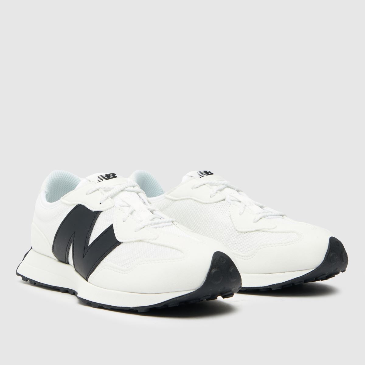 New Balance vita och svarta 327 Youth-träningsskor