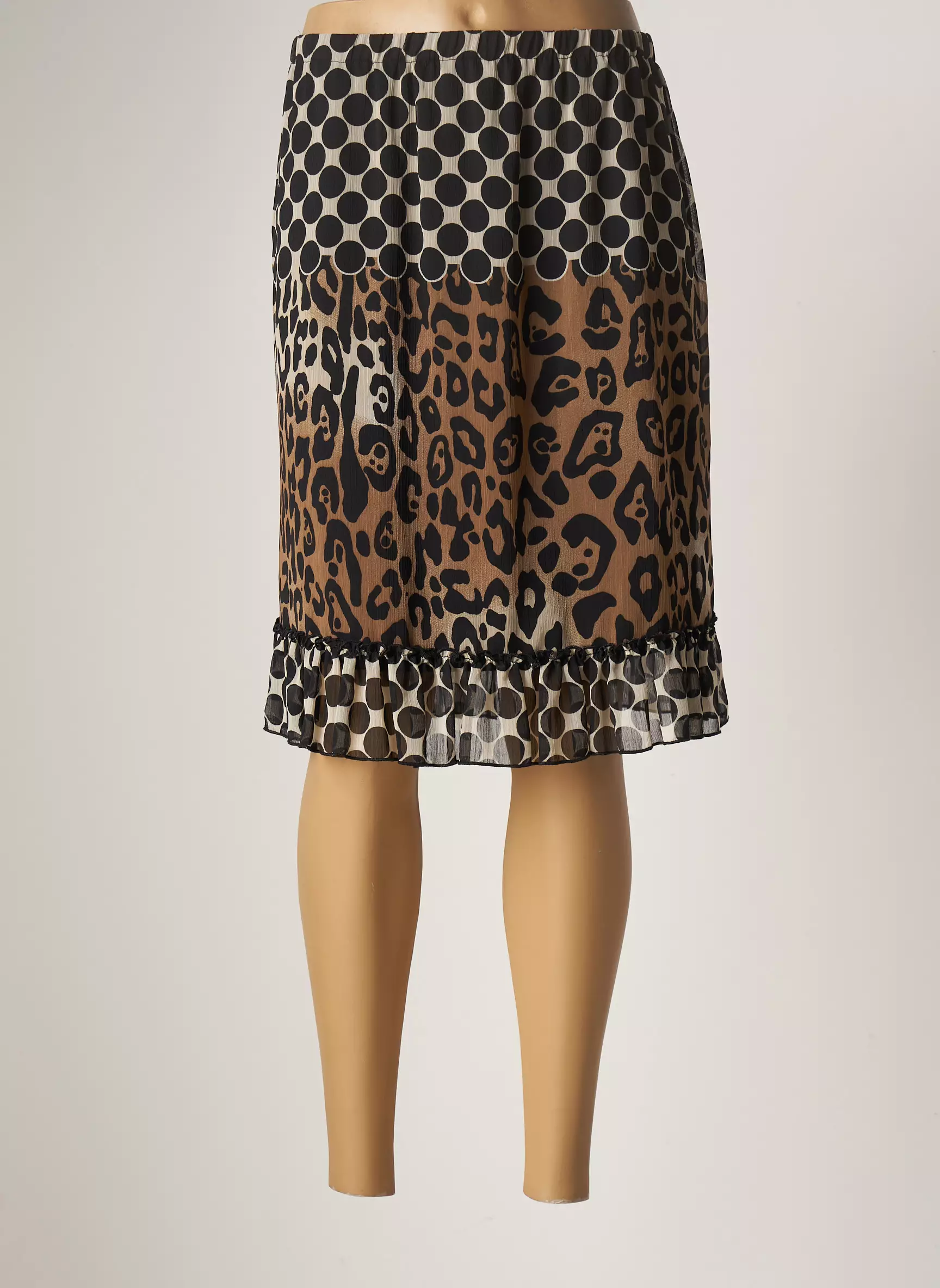 Telmail Jupes Mi Longues Femme couleur noir