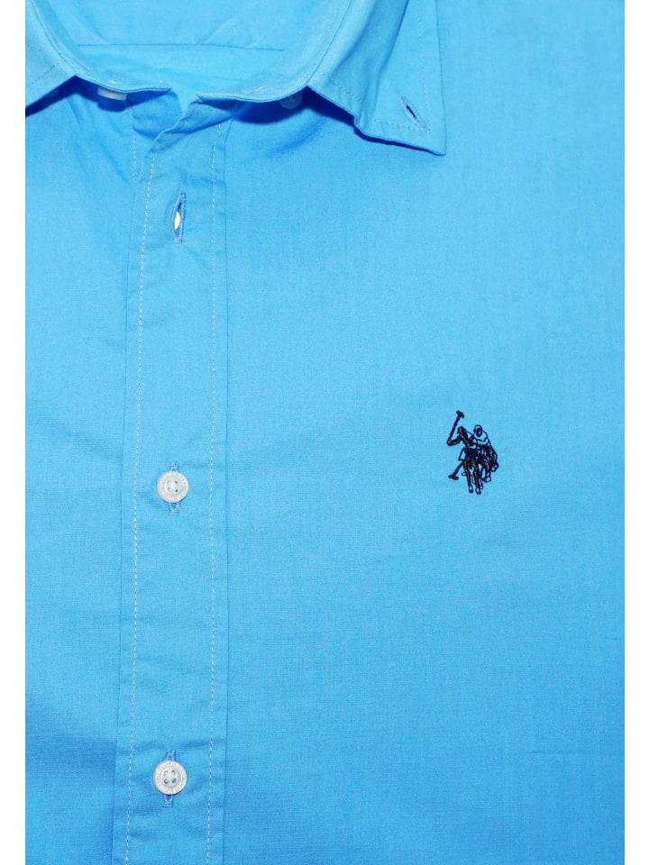 U.S. Polo Assn. Hemd in blau günstig kaufen