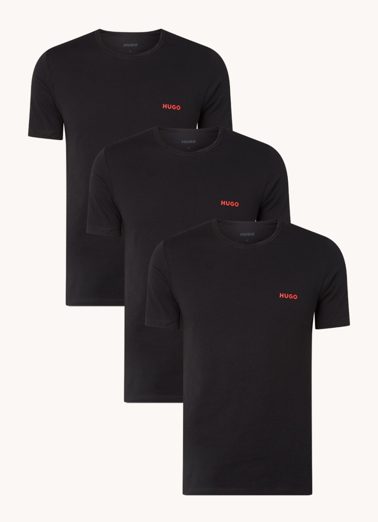 HUGO BOSS -t-paita logolla, 3 kpl:n pakkaus