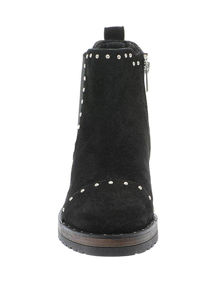 Pazolini Leder-Chelsea-Boots in Schwarz günstig kaufen 36