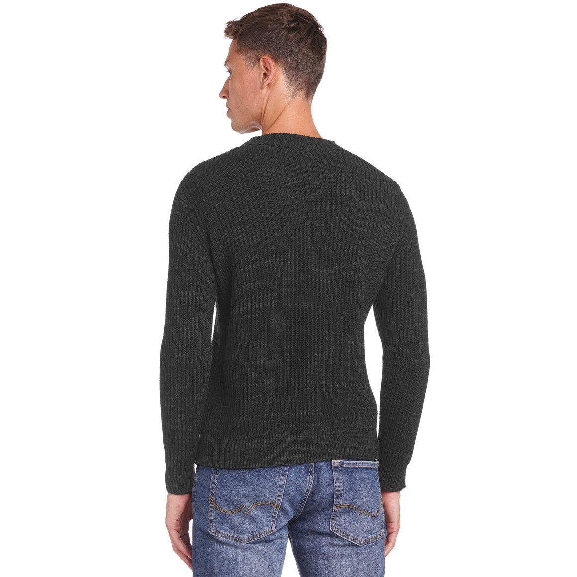 Herren Strickpullover mit hohem Rundhals