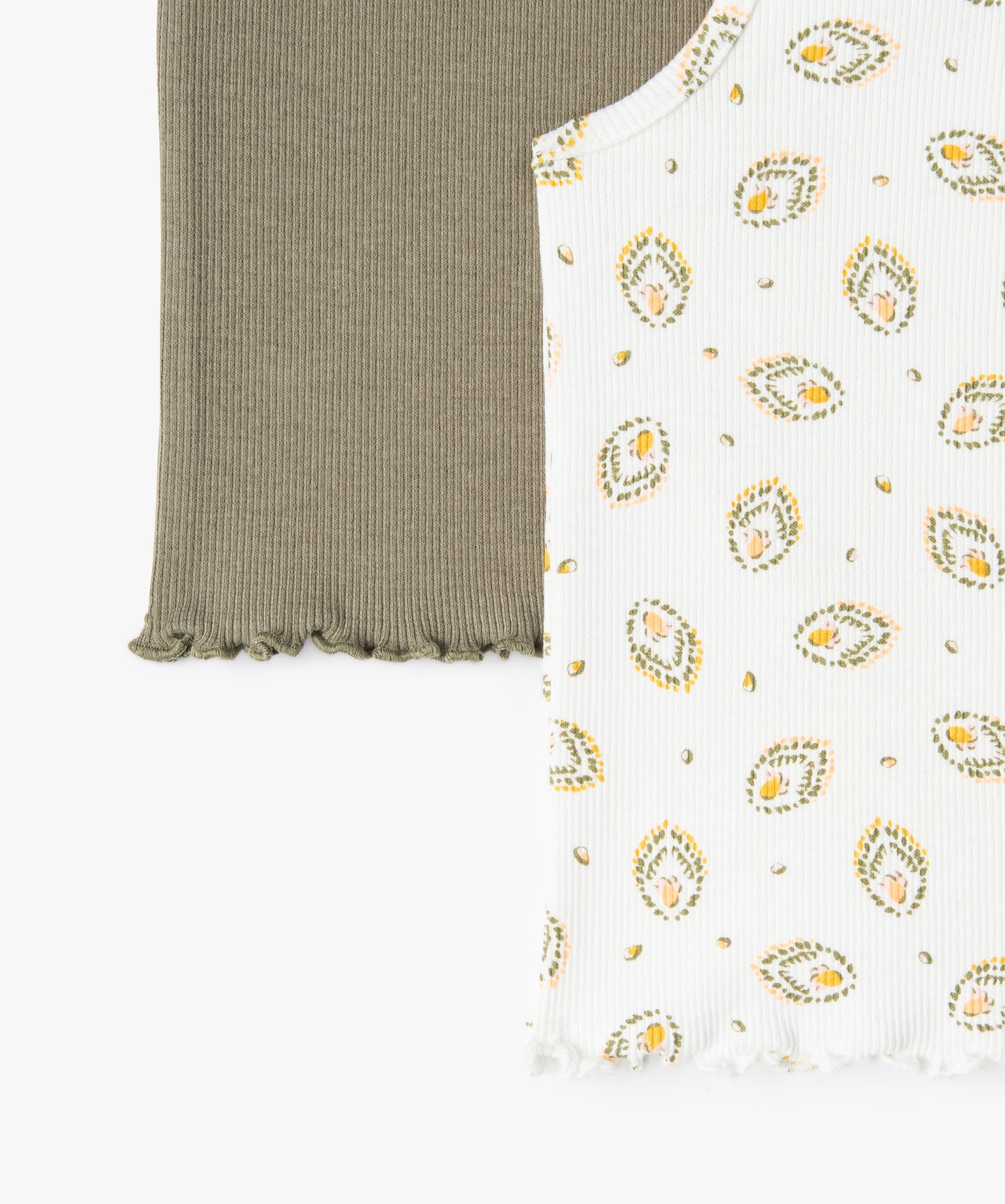 Débardeur bébé fille ctelé à fines bretelles (lot de 2) multicolore | GEMO