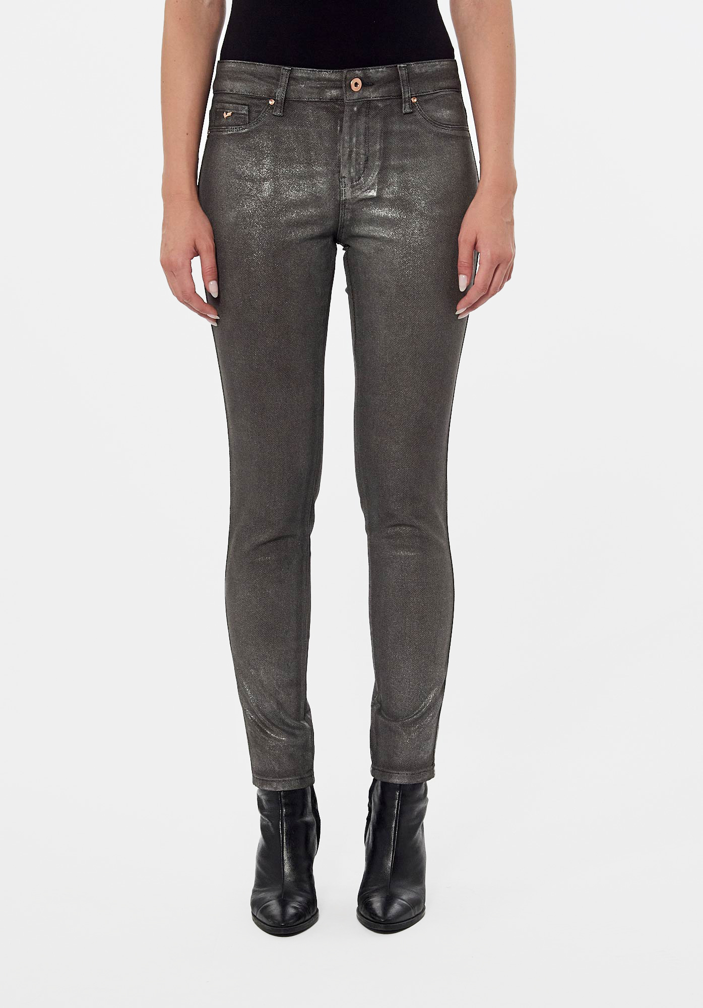 SOHER  Jean skinny enduit Femme