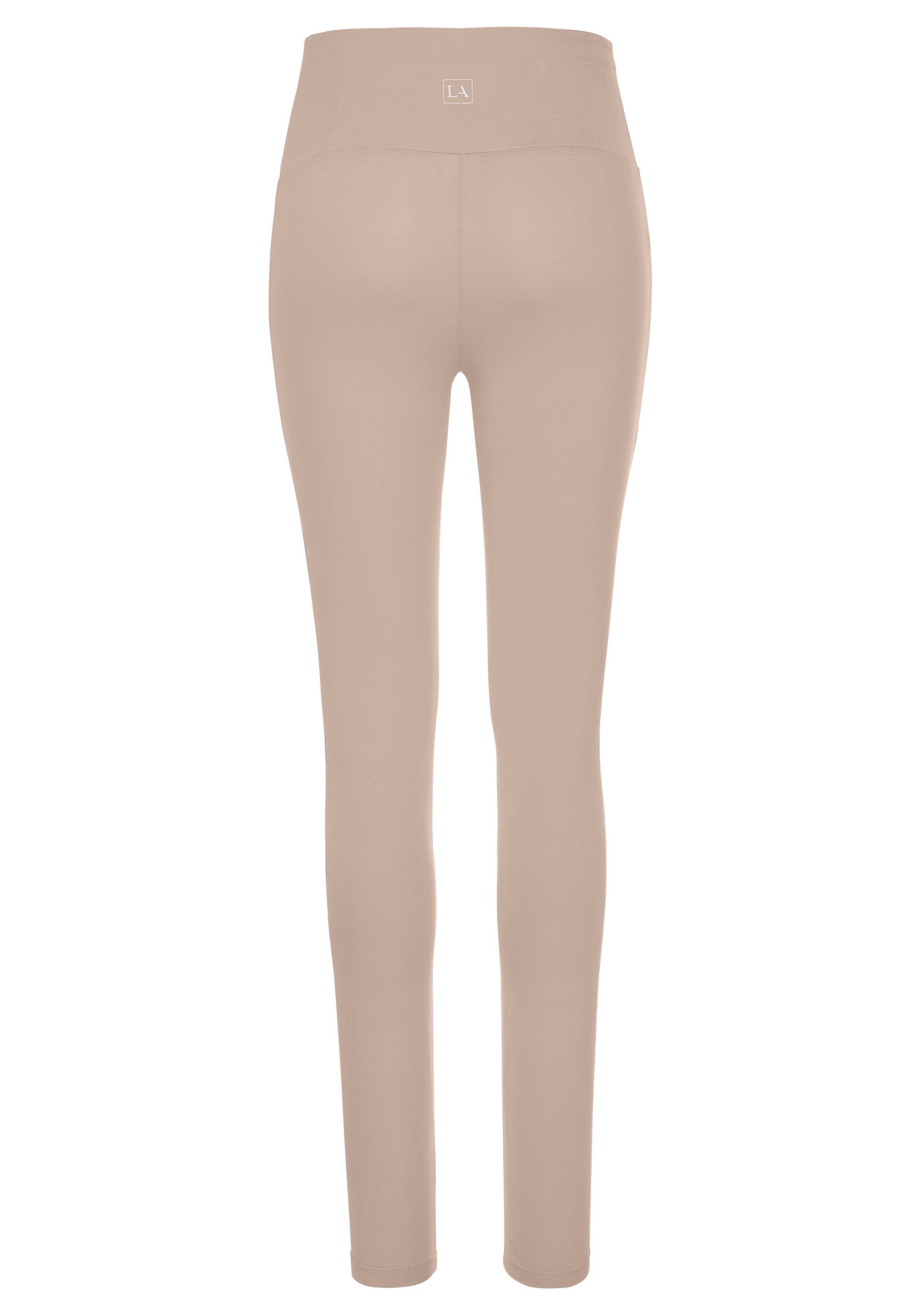 LASCANA Leggings mit breitem Bündchen, Loungewear