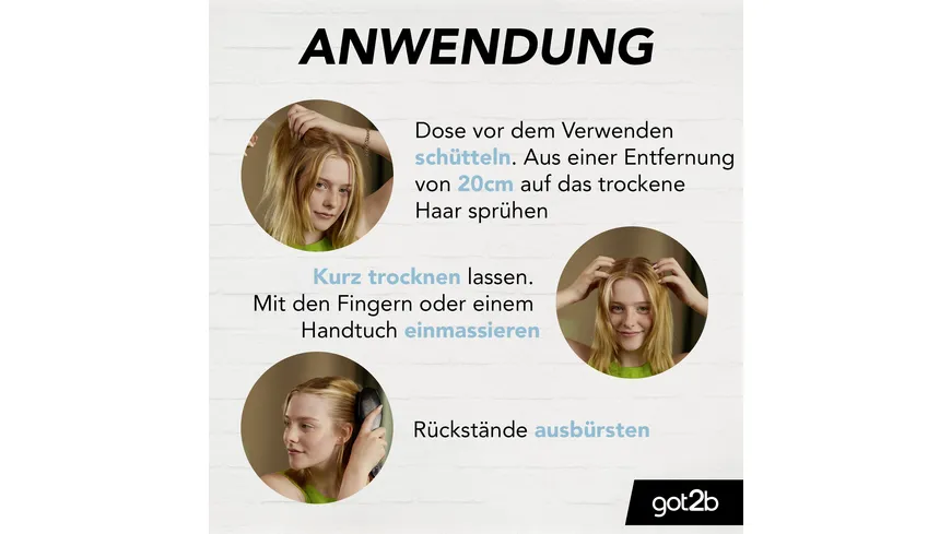 GOT2B Trockenshampoo Trocken Wäsche Extra Volumen 200 ml 200 ml