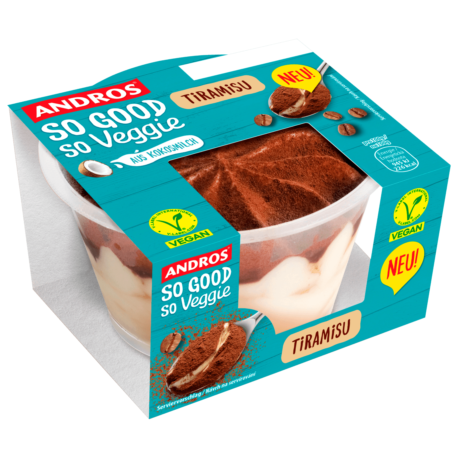 Andros Tiramisu vegan 90g