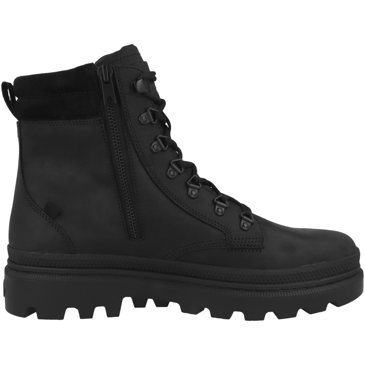 Palladium Pallatrooper Hiker Leather Schnürboots schwarz