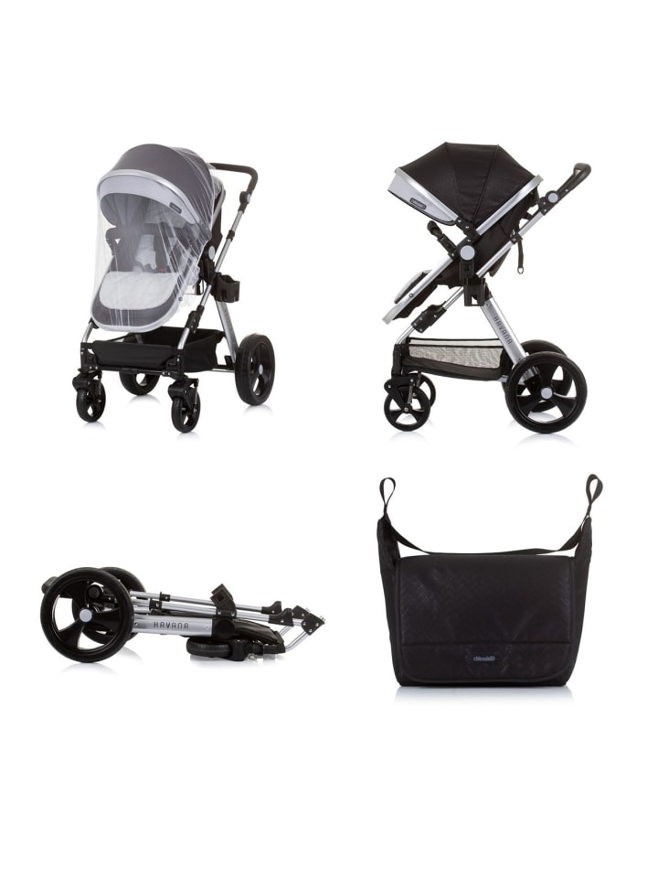 Chipolino Kombikinderwagen Havana 2 in 1 in schwarz günstig kaufen onesize