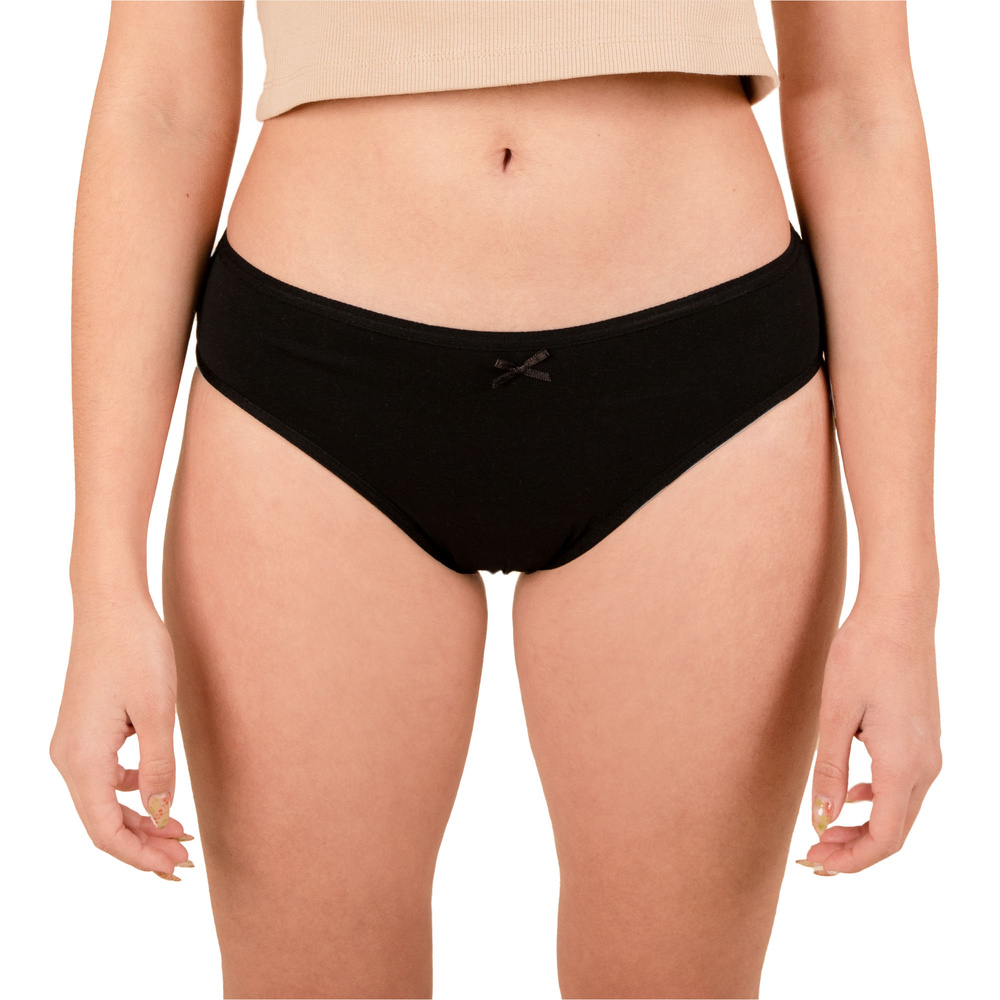 Jho Culotte menstruelle noire flux moyens 12/14 Culotte menstruelle