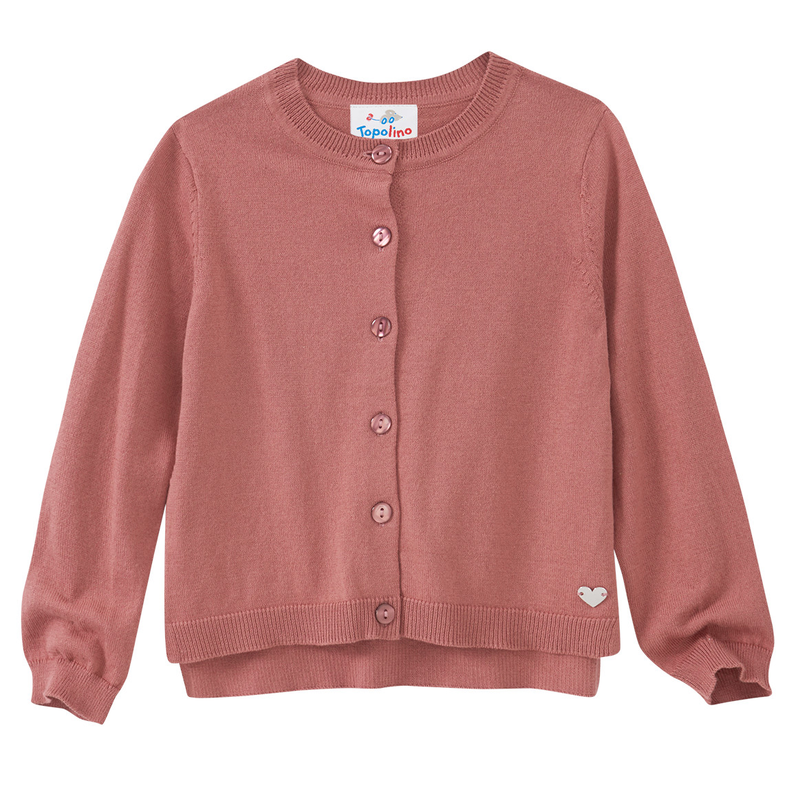 Mädchen Feinstrickjacke im Basic-Look