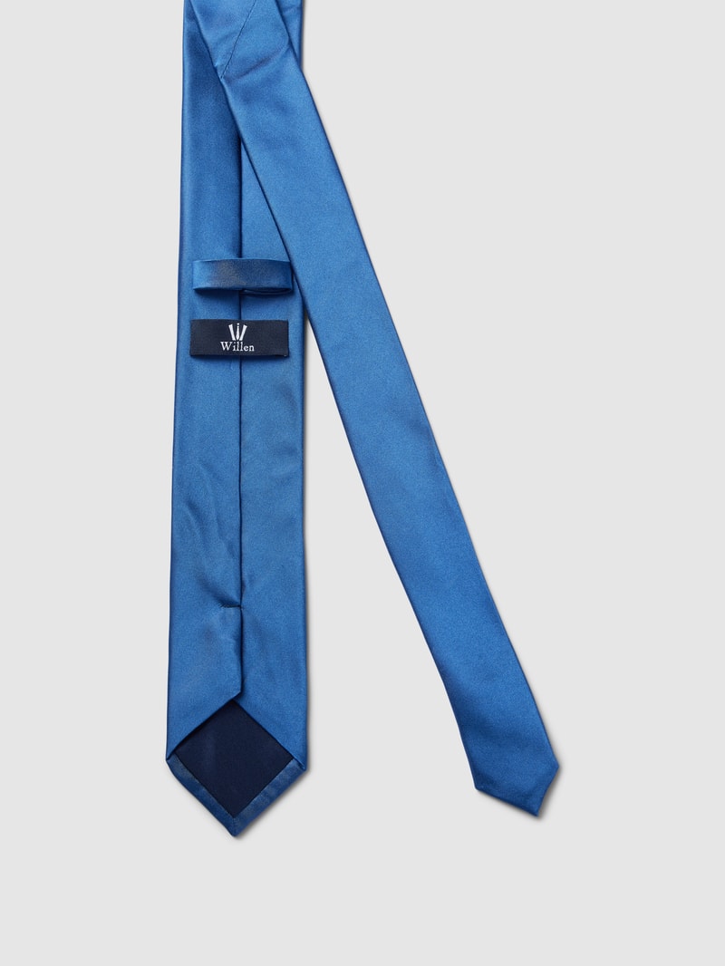 Krawatte aus Seide mit dezentem Schimmer (6,5 cm) in royalblau