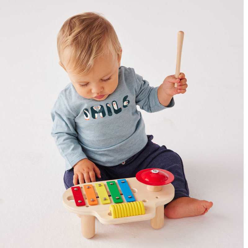 Table musicale des tout-petits en bois Oxybul