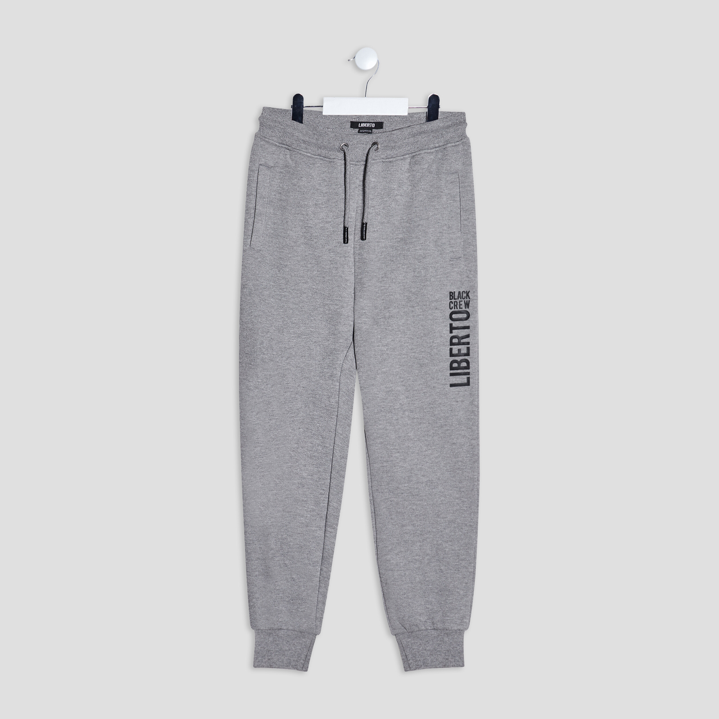 Jogging droit Liberto gris argent homme | La Halle