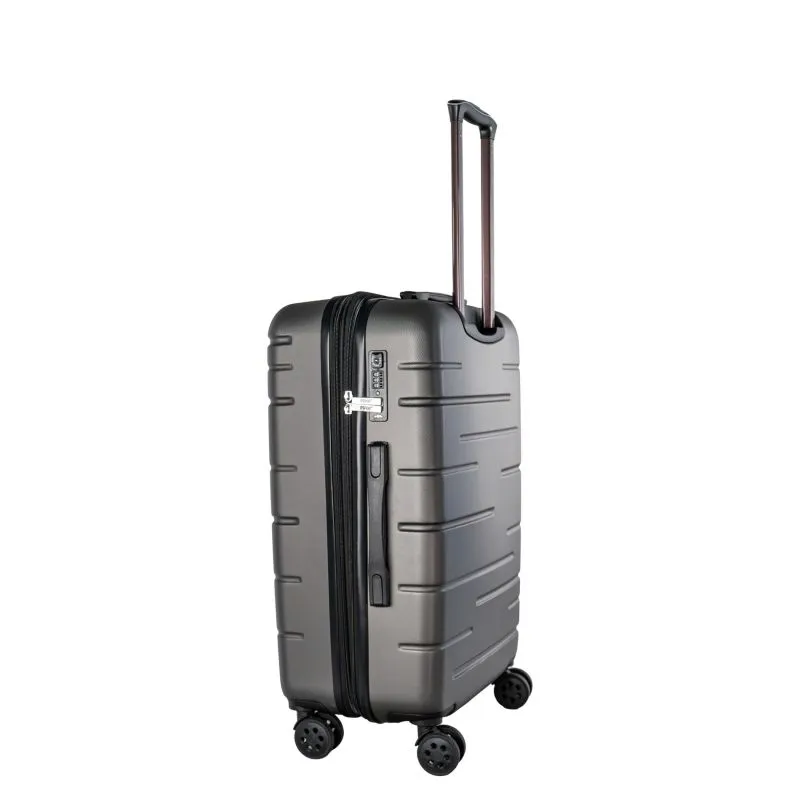 PSNGR Stripes Trolley M (66 cm) Erweiterbar - DK Grey