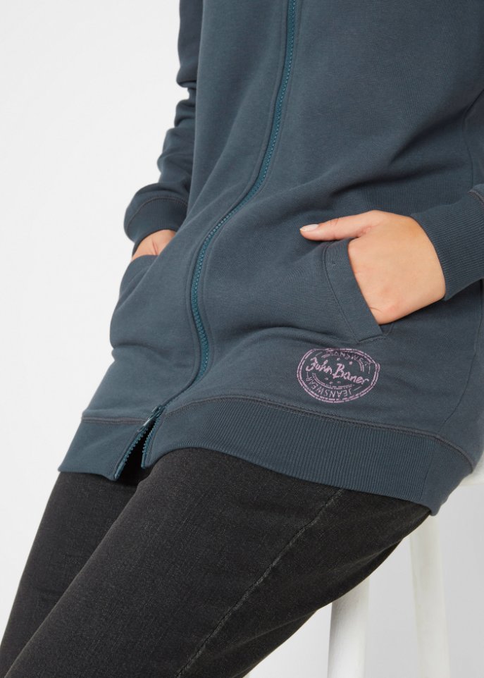 Long-Sweatjacke