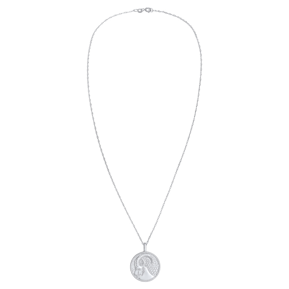Elli Elli Collier Pièce de monnaie antique de zodiaque Capricorne pour dames Trend Ast Bijoux