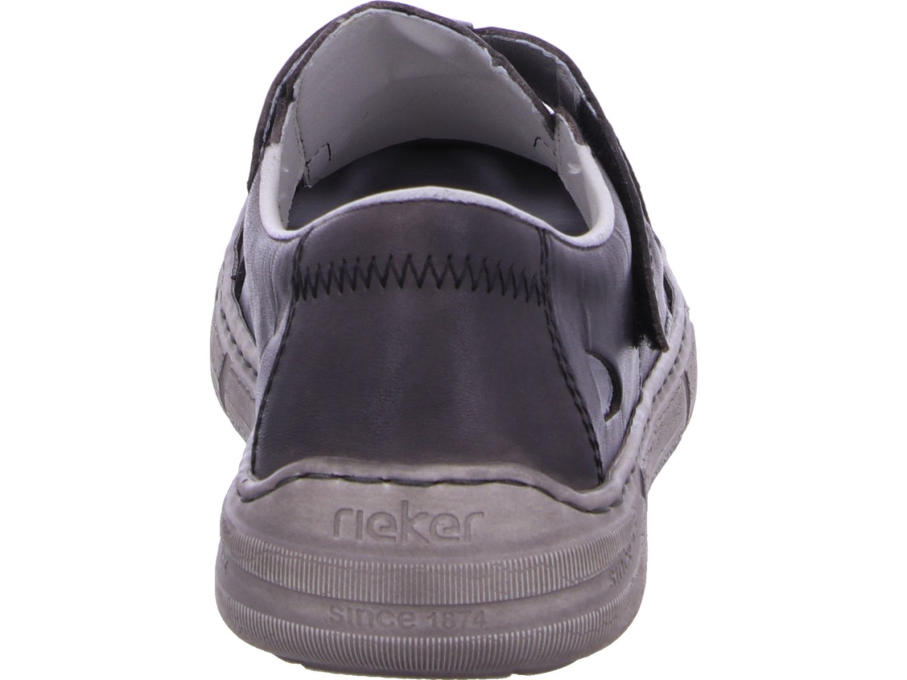RIEKER Sportliche Slipper grau