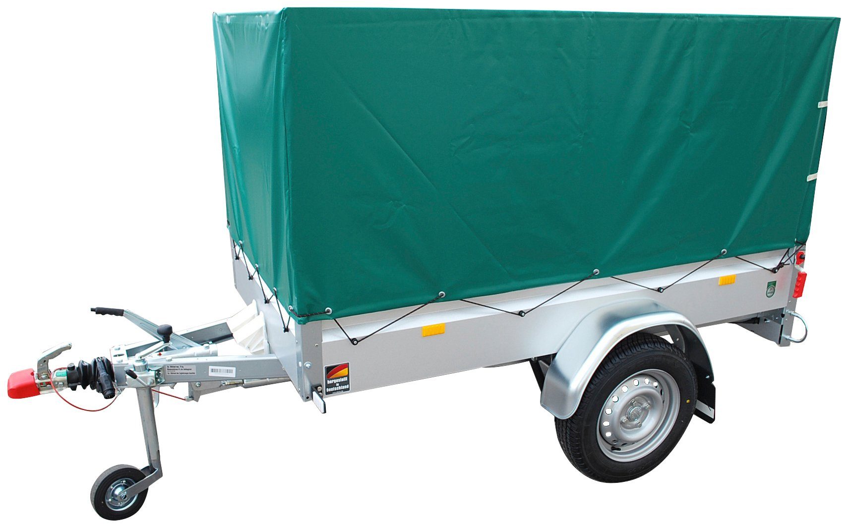 STEMA PKW-Anhänger Basic 850, max. 652 kg, inkl. Plane, Abstellstützen & Diebstahlsicherung