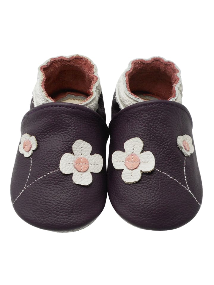 Yalion Leder-Krabbelschuhe 