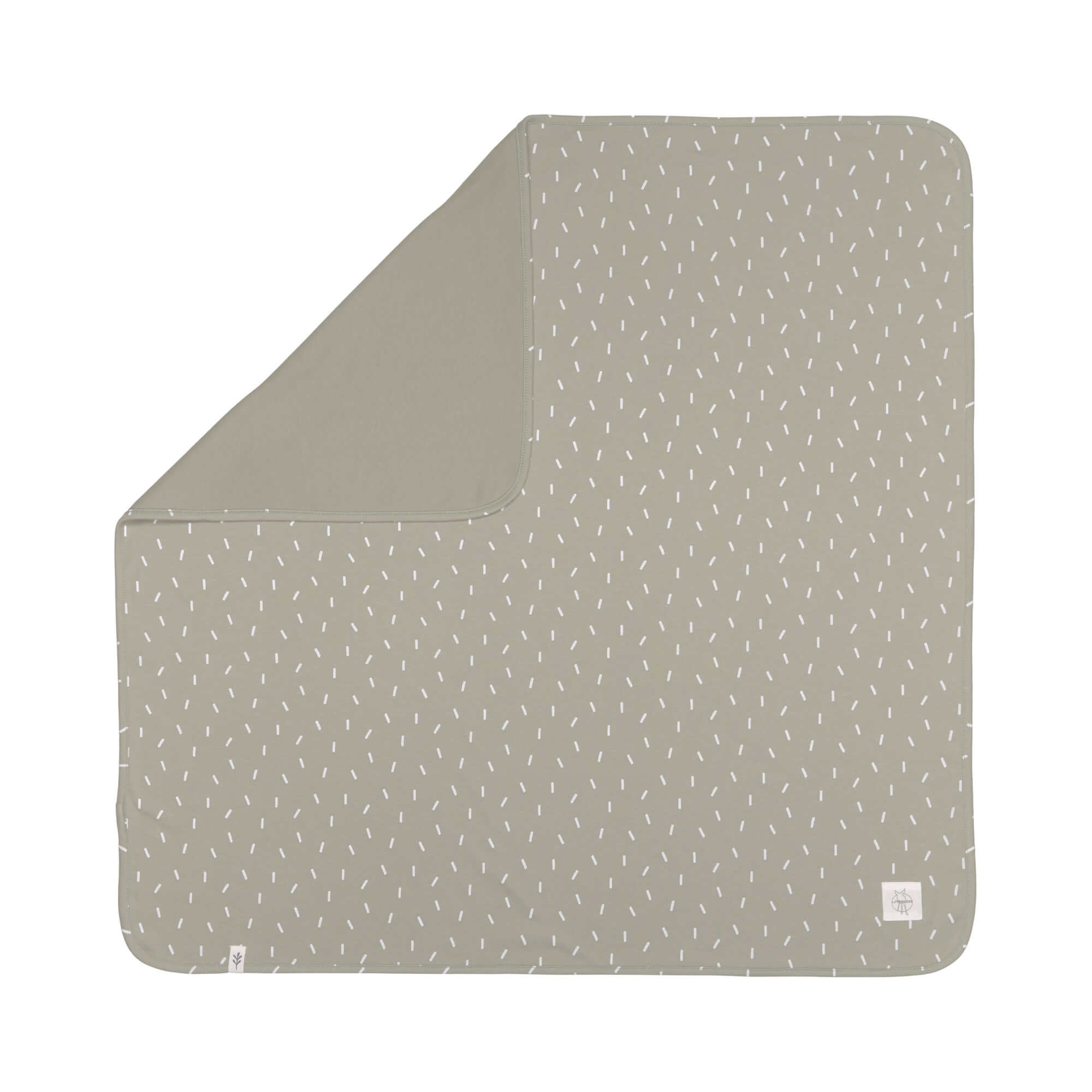 Babydecke - Bio Baumwolle, Speckles Oliv