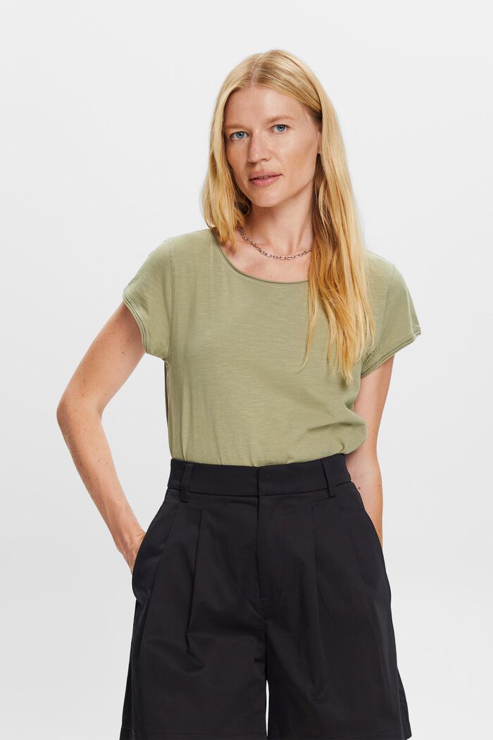 T-Shirt aus Slub Baumwolle