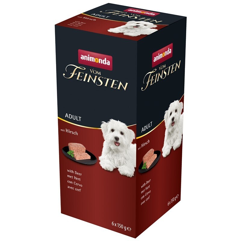 Animonda Hundenassfutter Animonda Vom Feinsten Adult 6x150g Hirsch