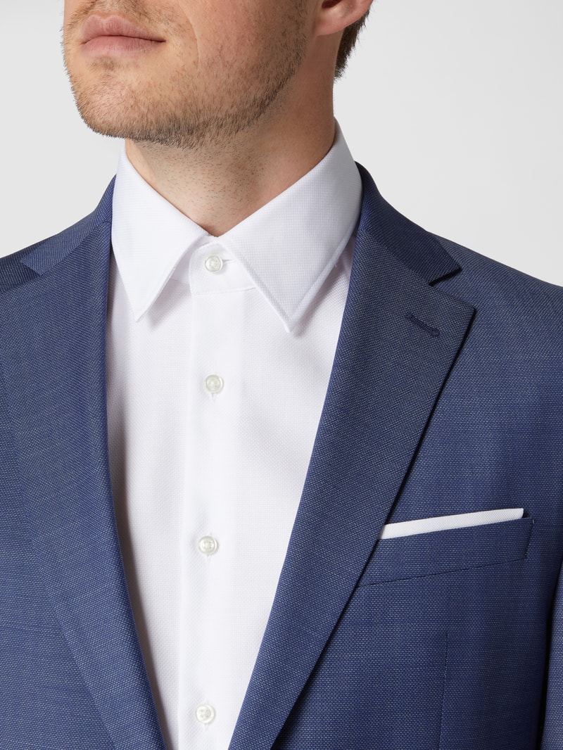 Modern Fit 2-Knopf-Sakko mit Schurwoll- und Stretch-Anteil Modell 'Finch' in royalblau