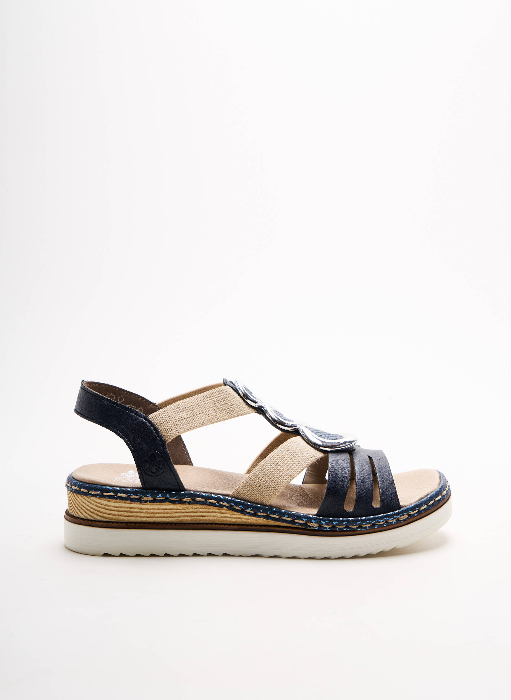 Rieker Sandales Nu Pieds Femme couleur bleu