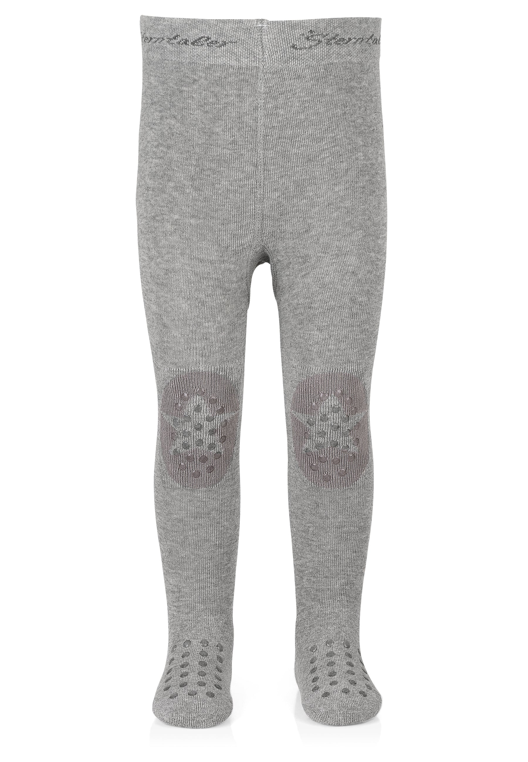 Krabbelstrumpfhose uni mit Anti-Rutsch-Noppen
