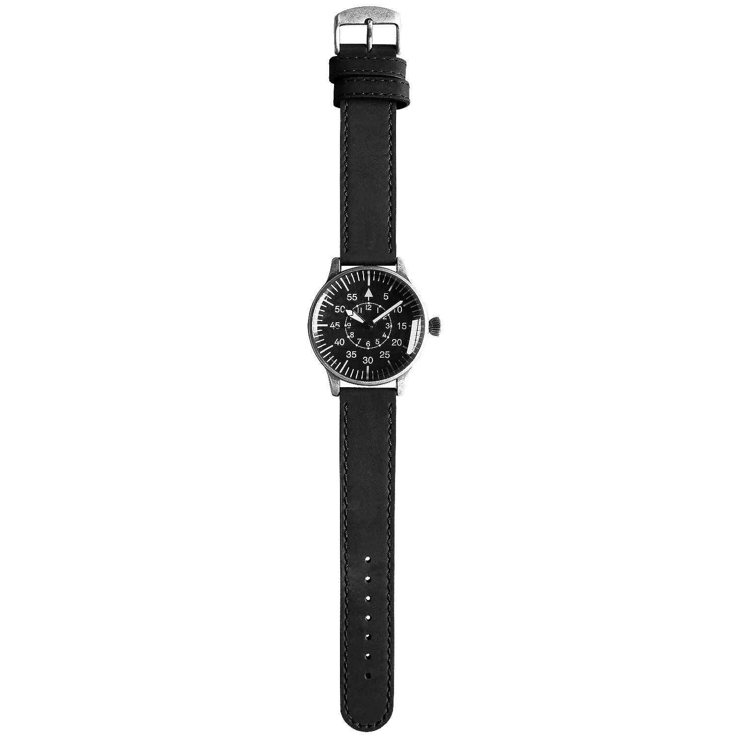 Fliegeruhr Retro Black Dial schwarz