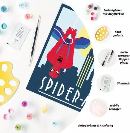 CreArt Spider-Man - Malen nach Zahlen für Erwachsene