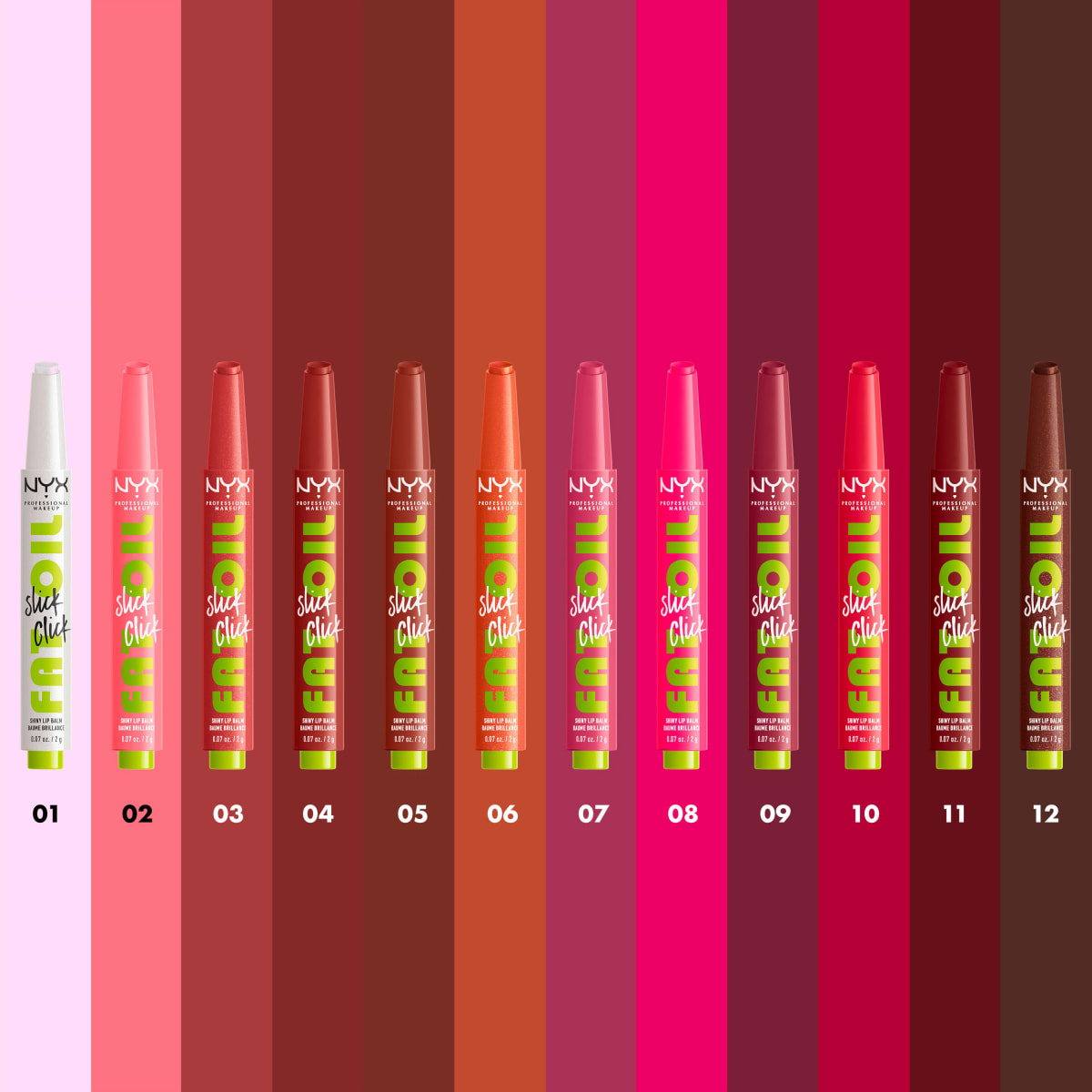 Lippenstift Fat Oil Slick Click 01 Main Character, 2 g