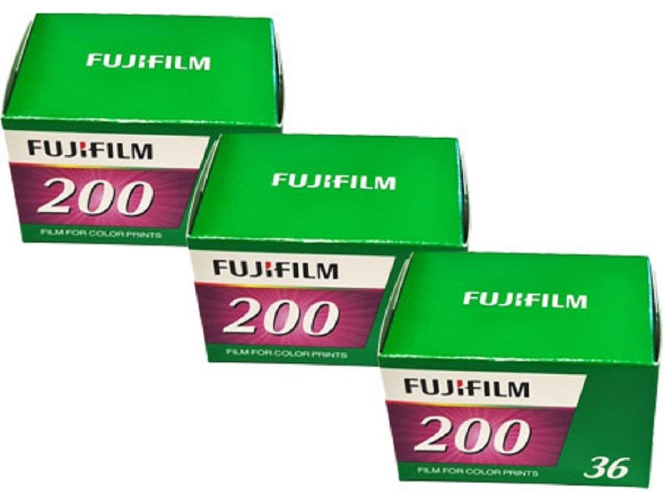 FUJIFILM 3 x Fujifilm 200 EC EU 36EX Speed Film für Superzoom-Kamera