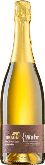 2018 {Wahr Blanc de Noir Winzersekt extra trocken - Familienweingut Braun