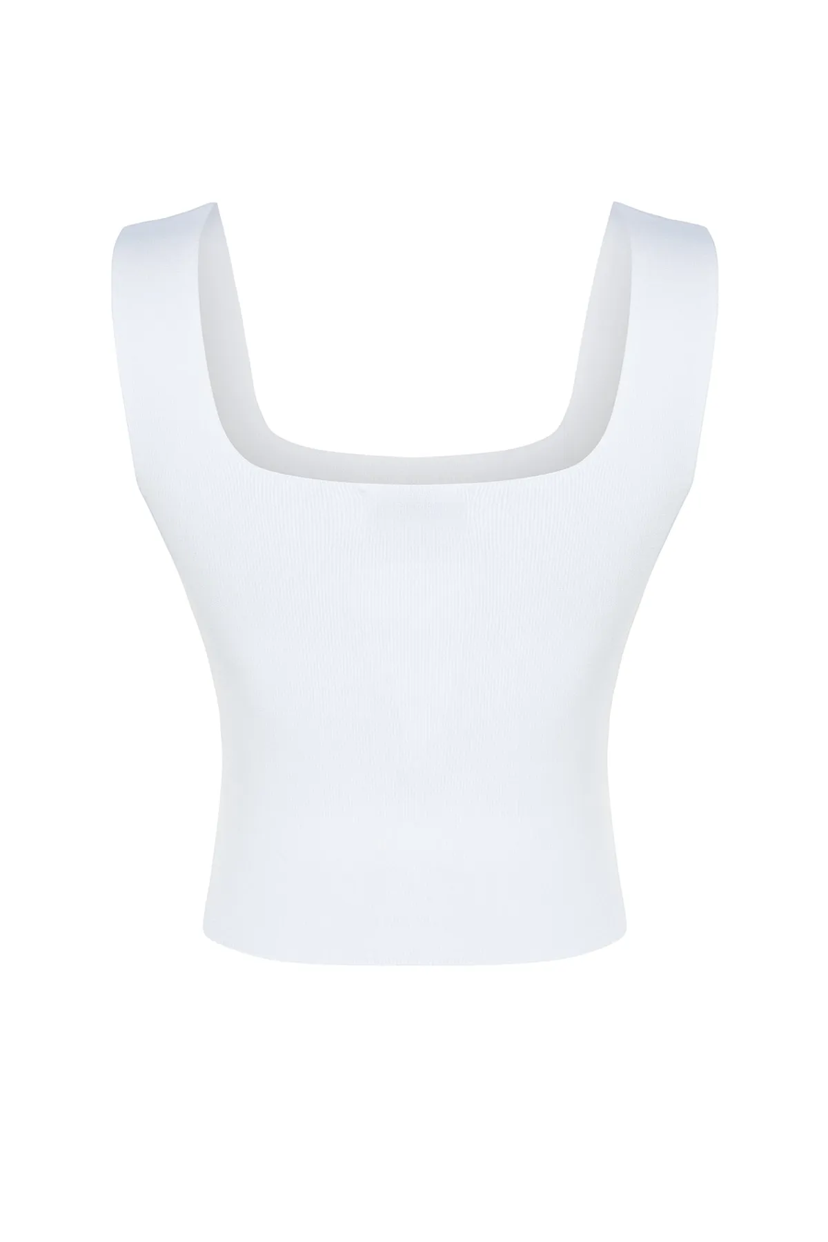 Trendyol Collection  Ecrufarbene Bluse mit dicken Trägern