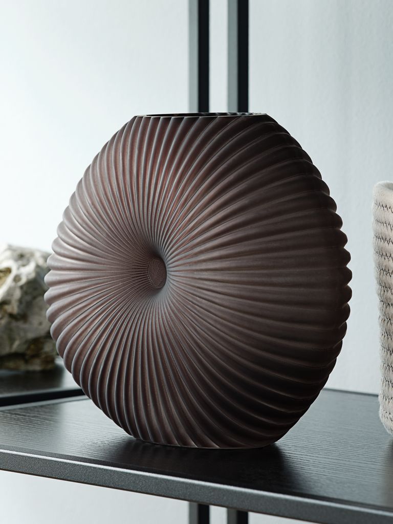 RICHARD RICHARD vase, bredde 9 x lengde 25 x høyde 20 cm, grå