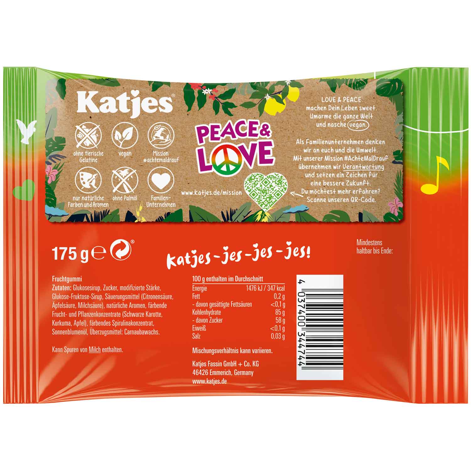 Katjes Peace & Love 175g