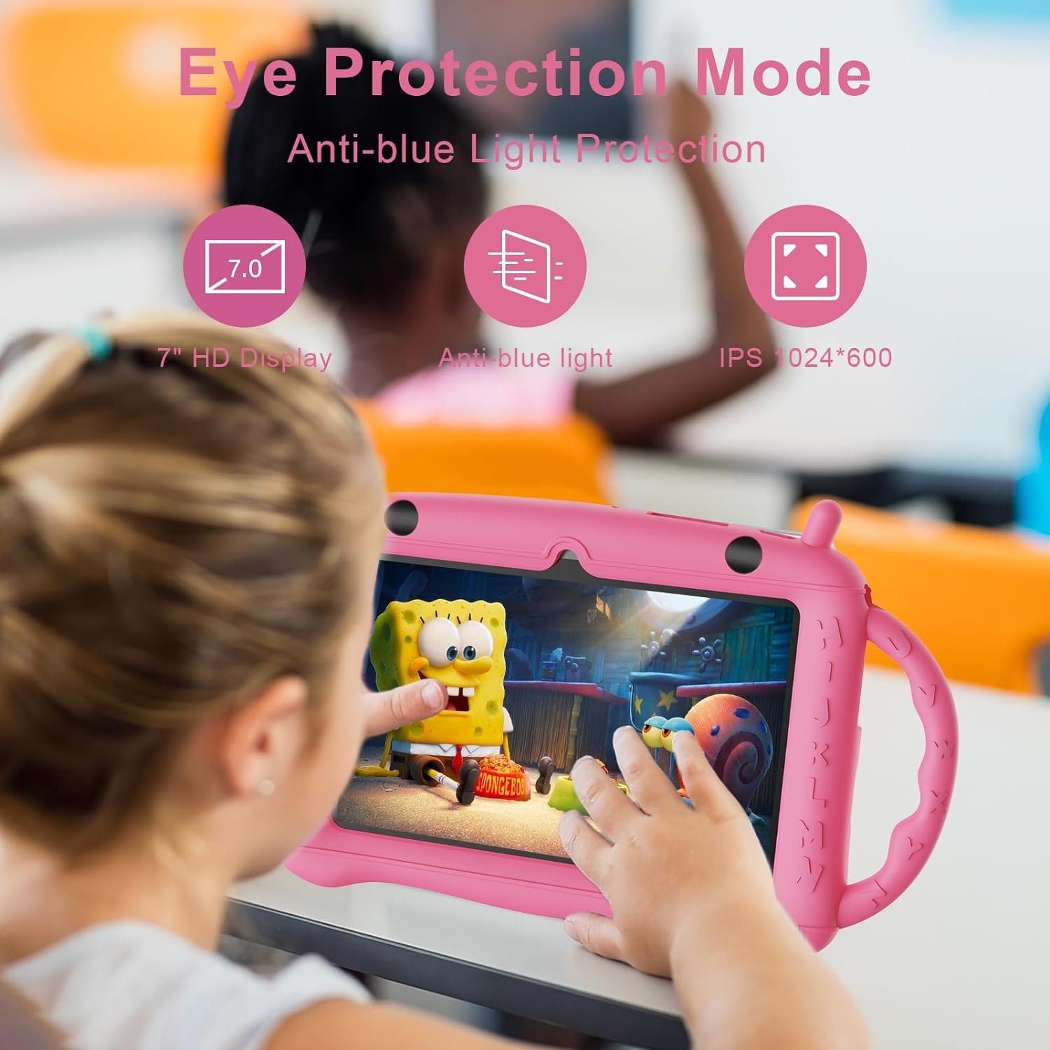 EagleSoar Kinder Tablet Kleinkind mit Kindersicherung Kinder APP Tablet (7