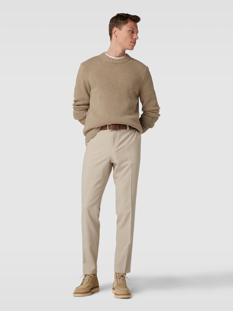 Strickpullover aus Kaschmir-Mix Modell 'Ecosio' in beige