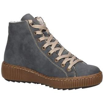 Rieker Schnür Boots in blau