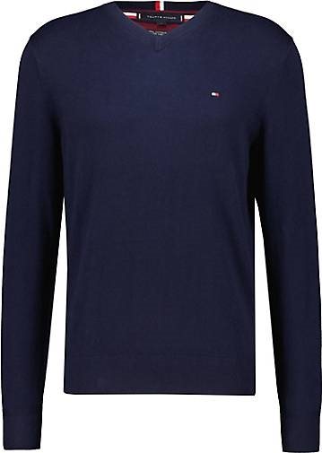 TOMMY HILFIGER Herren Strickpullover V-Kragen Baumwolle/Kaschmir Regular Fit