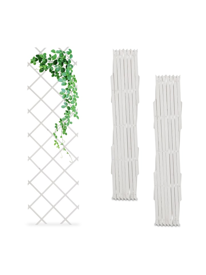 relaxdays 3 x Rankgitter in Weiß - (B)60 x (H)180 cm günstig kaufen onesize