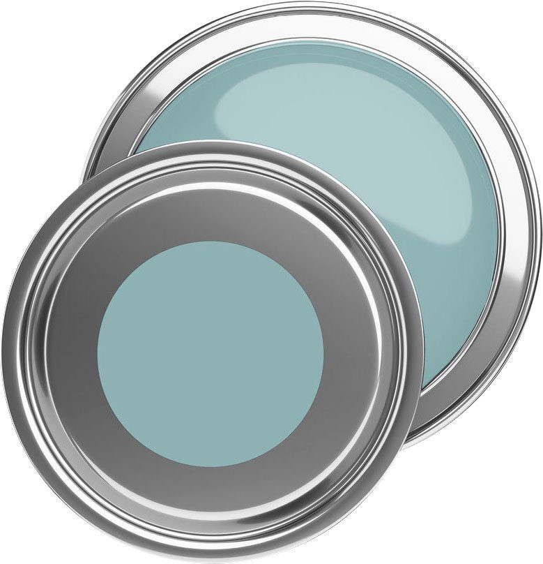 A.S. Création Wandfarbe Premium Innenwandfarbe PURO Tuchmatt bluish petrol, ideal für Wohnzimmer, Schlafzimmer, Flur und Küche, Farbwelt Blau