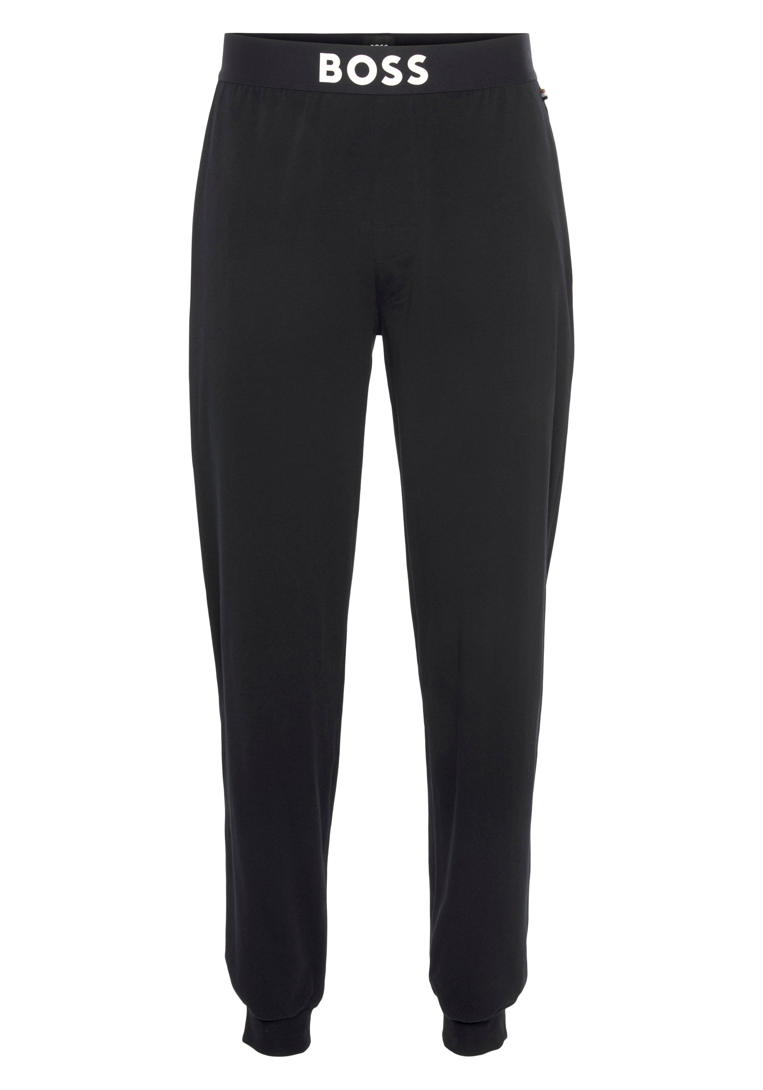 BOSS Homewearhose STMT Pants mit BOSS Logodruck auf dem Bund