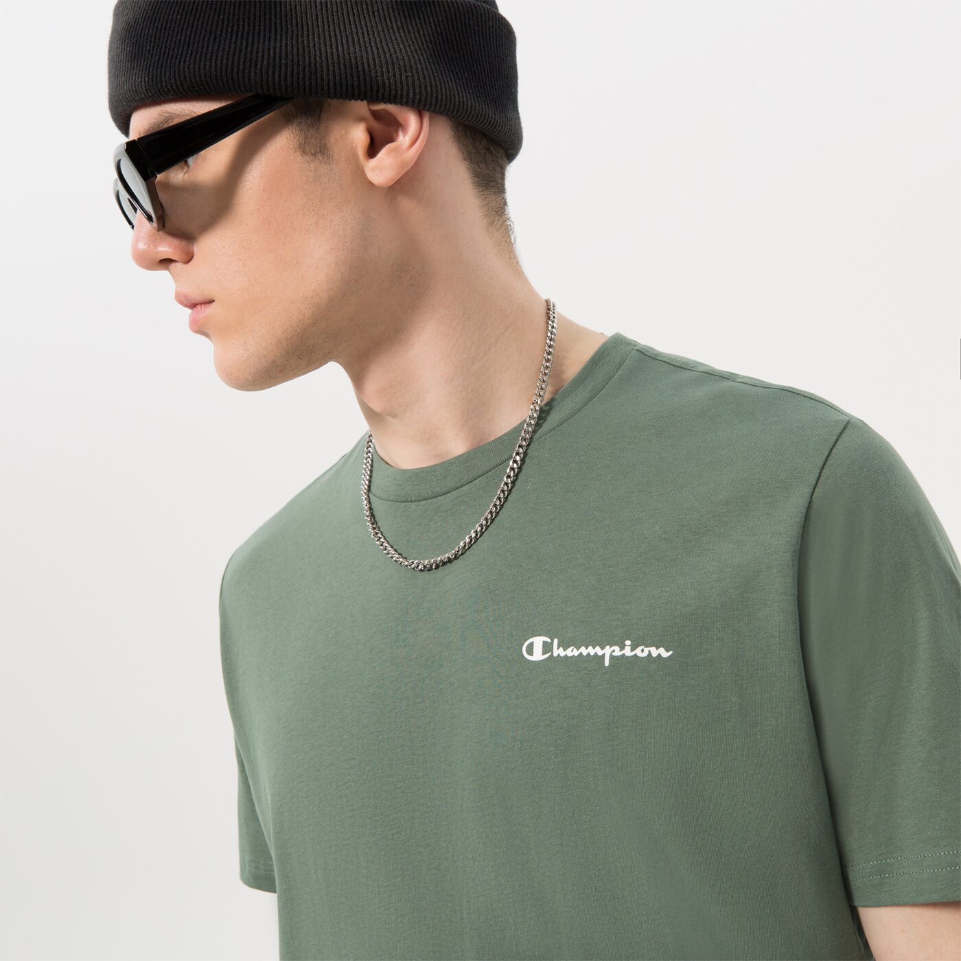 CHAMPION T-SHIRT CREWNECK T-SHIRT Grau