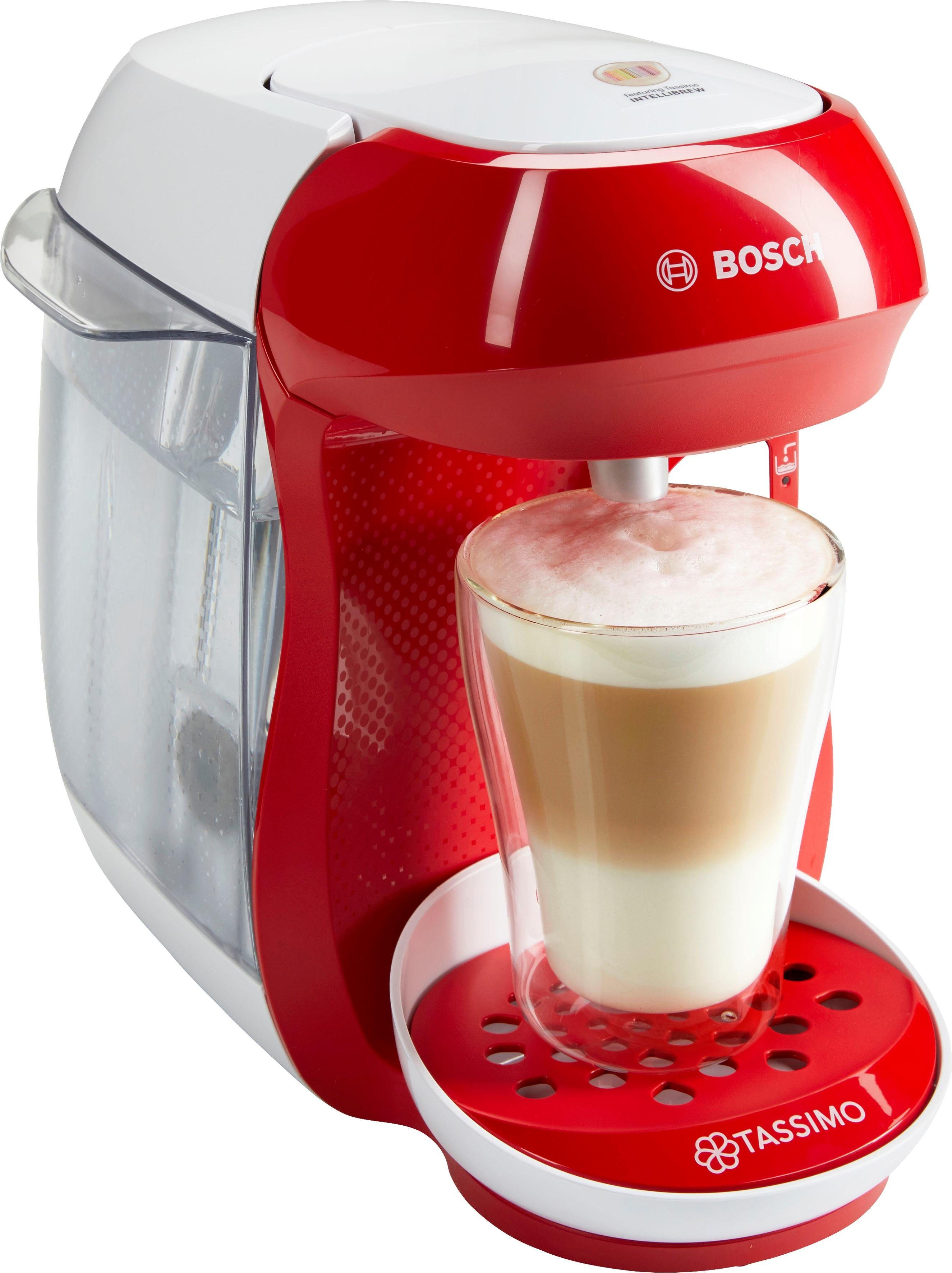 TASSIMO Kapselmaschine HAPPY TAS1006, 1400 W, vollautomatisch, geeignet für alle Tassen, platzsparend