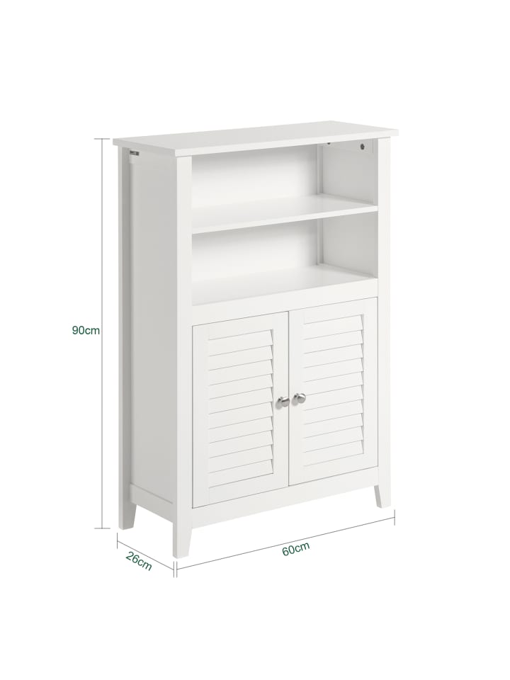 SoBuy Badschrank in Weiß - (B)60 x (H)90 x (T)26cm günstig kaufen onesize