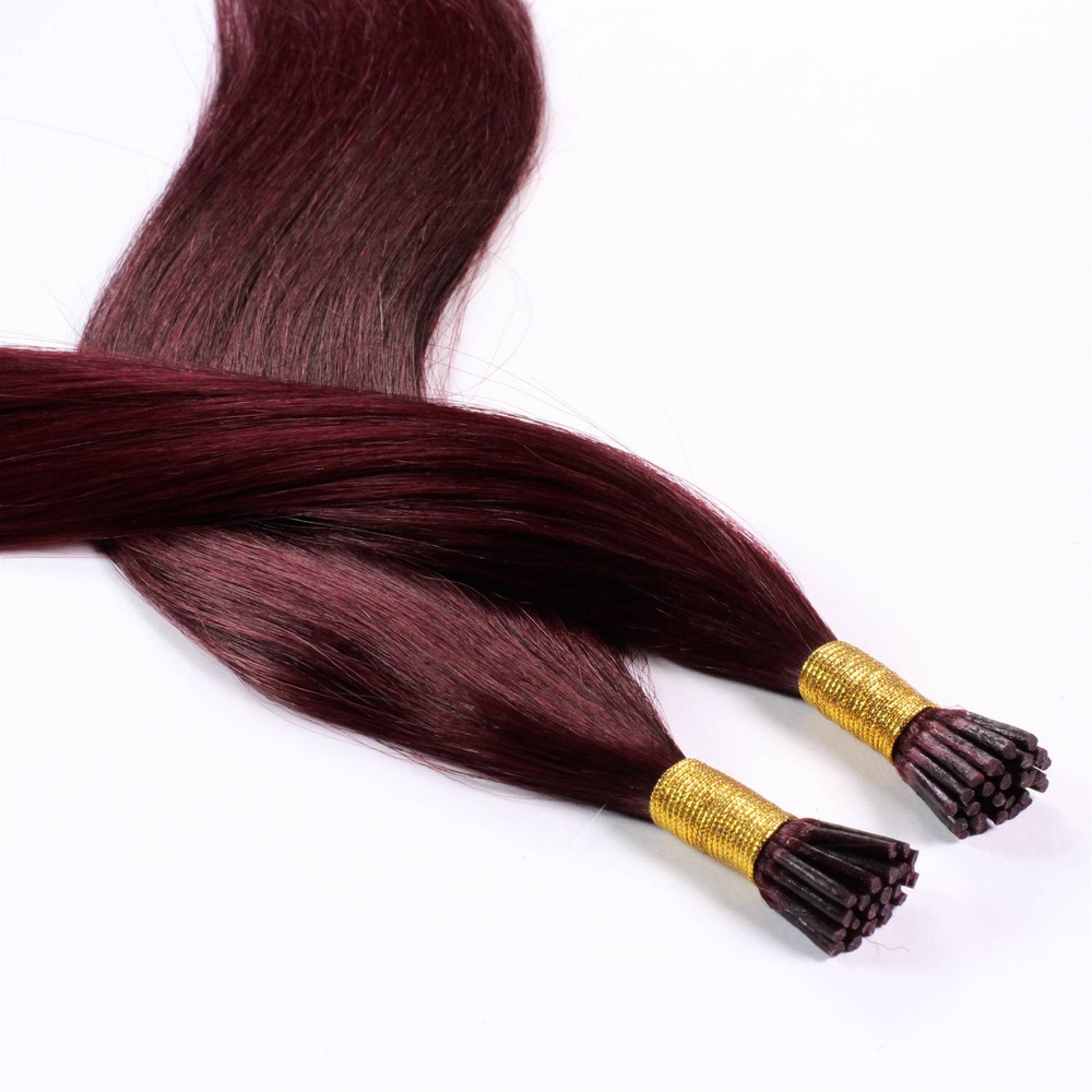hair2heart Extensions à froid cheveux naturels #99j Bourgogne 0.5g extensions