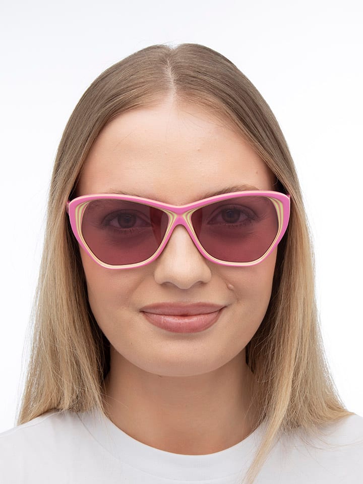 Karl Lagerfeld Damen-Sonnenbrille in Rosa günstig kaufen 58